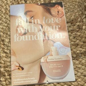 POLITE SOCIETY Foundation Sample Pack NEW